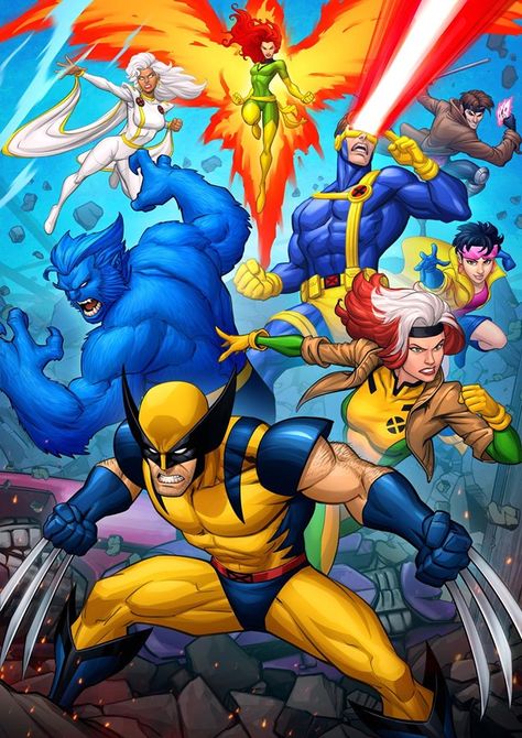 X-Men - 90's Animated Series Art - Imgur Men Cartoon Characters, X Men Cartoon, X Men Animated Series, X-men Wallpaper, Patrick Brown, Polaris Marvel, Xman Marvel, Hulk Character, Xmen Art