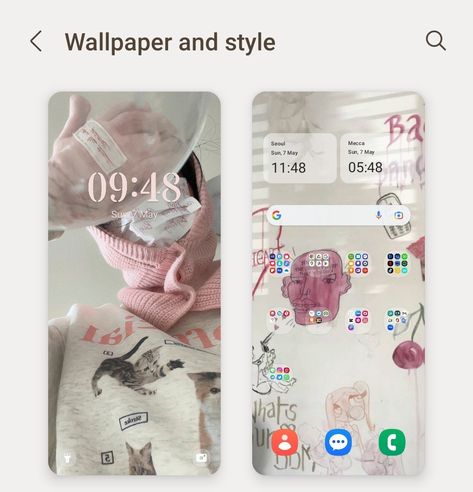 Samsung Homescreen Layout Ideas, Android Organization, Personalization Ideas, Samsung Home, Widget Design, Iphone Wallpaper Ios, Phone 4, Phone Layout, Phone Inspiration