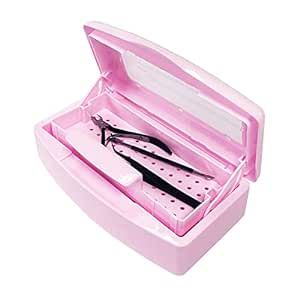 Pink Sterilizing Box Art Tool, Box Storage, Beauty Tool, Blackhead Remover, Nail Art Tools, Nail Tools, Storage Organizer, Tweezers, Esthetician