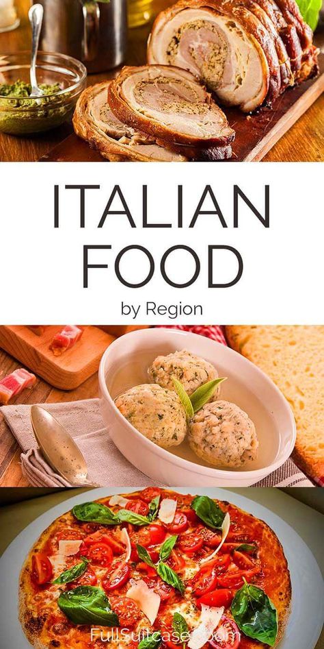 Authentic Italian food to try in all 20 regions of Italy #italianfood #italyfodd Traditional Italian Food, Mediterranean Cooking, Italian Dinner Recipes, Traditional Italian Dishes, Italian Recipes Traditional, Italy Food, Italian Salad, Italian Dinner, Italian Recipes Authentic