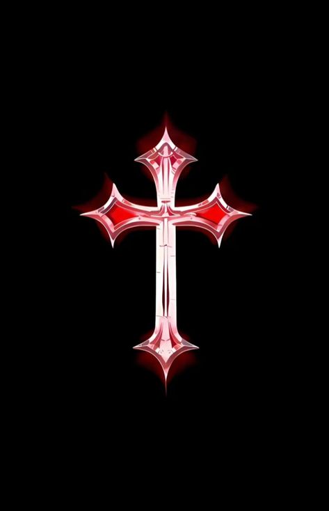 Red Cross Wallpaper, Jesus Profile Picture, Upside Down Cross Wallpaper, Y2k Cross, Cross Aesthetic Wallpaper Dark, Gothic Cross Wallpaper, Red And Black Cross Wallpaper, Hoddies Outfits Men, Hype Wallpaper