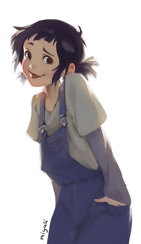 1 Overall Character Design, Character Design Overalls, Types Of Hair Drawing, Innocent Character Design, Overalls Character Design, Photographer Character Design, Character Design Child, Mother Character Design, Child Character Art