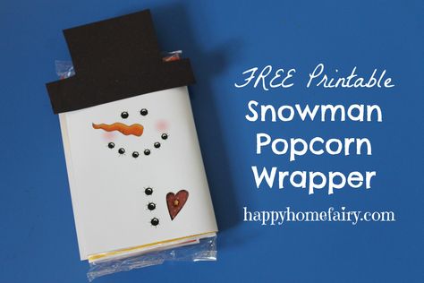 I am always looking for creative ways to Ding Dong Ditch. These Snowman Popcorn Wrappers are just the thing to leave on a neighbor’s doorstep or slip into the hands of a loved one (ie. teacher, pastor, grocery store cashier, librarian, etc.) First, grab a couple packages of microwaveable popcorn. Then print the FREE Printable […] Snowman Popcorn, Printable Snowman Faces, Popcorn Wrappers, Ding Dong Ditch, Pastor Appreciation Month, Christmas Popcorn, Happy Home Fairy, Printable Snowman, Popcorn Gift