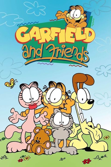 Garfield Poster, Garfield And Friends, Old Kids Shows, 90s Cartoon Shows, Old Cartoon Shows, Garfield Cartoon, 2000s Cartoons, Garfield And Odie, Childhood Tv Shows