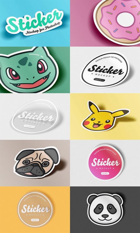 We provide you wide range of free and premium realistic sticker mockups. You can download and easily edit them according to your requirements. Square and Round sticker mockup PSD templates are widely used as logo, brand image, badge or for other informal purposes as well. Sticker Mockup Free, Product Sticker Design, Sticker Logo Design, Sticker Branding, Sticker Mockup, Social Media Image, Logo Video, Sticker Product, Logo Stickers