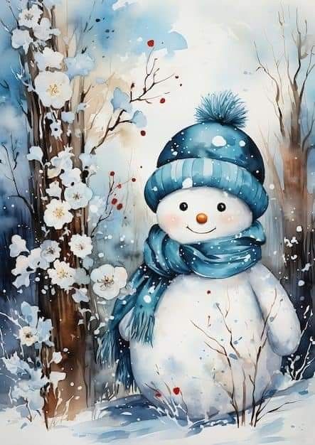 Snowman Drawings, Snowman Drawing, Blue Snowman, Snowman Images, Snow Men, Printable Snowman, Xmas Pictures, Merry Christmas Wallpaper, Santa Pictures