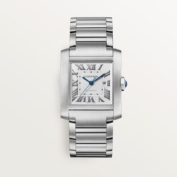 Cartier Tank Francaise, Tank Watch, Cartier Panthere, Cartier Santos, Bracelet Love, Cartier Tank, Cartier Watch, Mechanical Movement, Brushed Stainless Steel