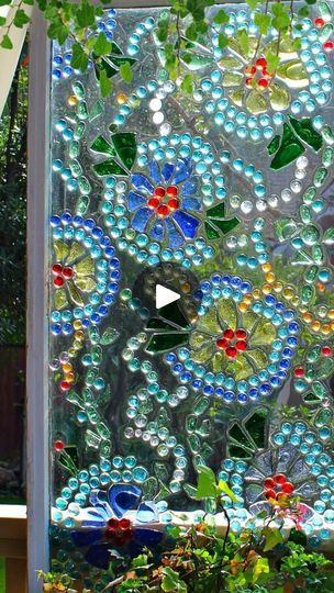 72K views · 5K reactions | Make a stained glass window in no time! | Mark Montano | Mark Montano · Original audio Usable Crafts, Mark Montano, Shell Knob, Crafty Decor, Diy Boho Decor, Mosaic Madness, Glass Craft, Glass Creations, Garden Whimsy