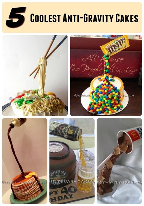 Pouring Cake Ideas, Is It Cake Ideas, Antigravity Cake Ideas, Illusion Cakes, Manly Cake Ideas, Birthday Cake For 11, Illusion Cake, Antigravity Cake, Illusion Cakes Ideas