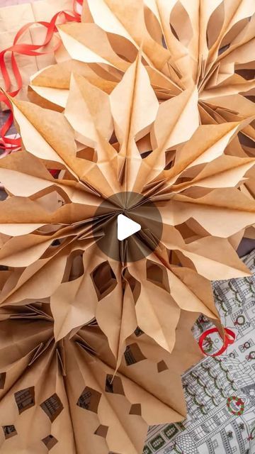 Agnes Hsu on Instagram: "Lunch Bag Paper Snowflakes ❄️ who knew paper bags could look so pretty! This classic craft is my favorite way to make easy and beautiful DIY holiday decor for the home! It’s an easy craft kids can join in making. Get the snowflakes designs on my site hellowonderful.co (search “snowflake”) ❄️ #hellowonderfuldiy . . . . . #diychristmas #papersnowflakes #paperbagsnowflakes #diyholidaydecor #diyholiday #christmascrafts #christmascraft #kidscrafts #kidsart #papercrafts #diychristmasdecorations #snowflakes❄️" Paper Bag Christmas Star Diy, Snowflakes From Lunch Bags, Paper Bags Stars, Diy Paper Bag Snowflakes, Lunch Sack Snowflakes, Paper Bag Christmas Decorations, Paper Bag Crafts Diy, Paperbag Snowflakes Diy, Lunch Bag Stars