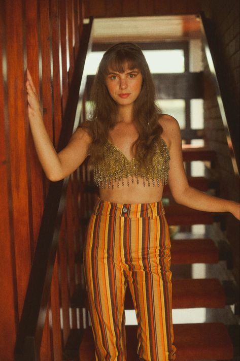 The Hippie Shake 70s style clothing Hippies From The 60s Street Styles, Hippie Style Fitted Halter Top, The Hippie Shake, Fitted Hippie Halter Top, Fitted Hippie Halter Crop Top, 70s Style Clothing, Retro 70s, Photography Portfolio, 70s Fashion