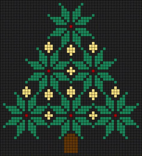 Snowflake Alpha Pattern, Tapestry Crochet Patterns Christmas, Crochet Christmas Tapestry, Christmas Grid Pattern, Alpha Pattern Christmas, Christmas Alpha Patterns, Diy Christmas Tree Garland, Christmas Ornament Template, Rainy Day Crafts