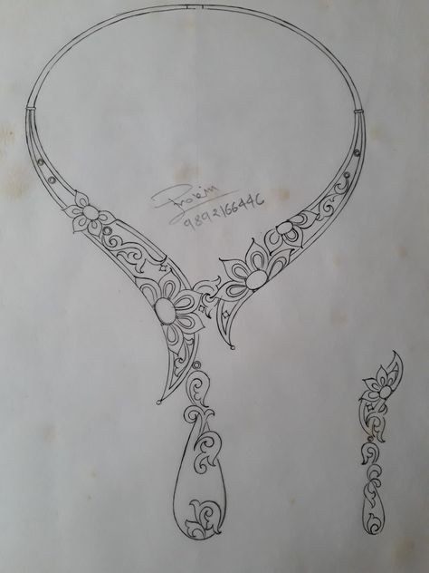 Necklace Illustration Drawing, Necklace Drawing, Hammered Silver Jewelry, Elven Jewelry, Fancy Jewelry Necklace, Art Jewelry Design, Jewellery Design Sketches, Jewelry Design Drawing