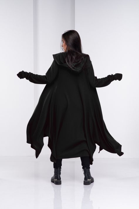 Witch Cloak, Tricotin Long, Cloak With Hood, Boho Plus Size, Hooded Cape, Long Knit Cardigan, Gilet Long, Maxi Cardigan, Hooded Cloak