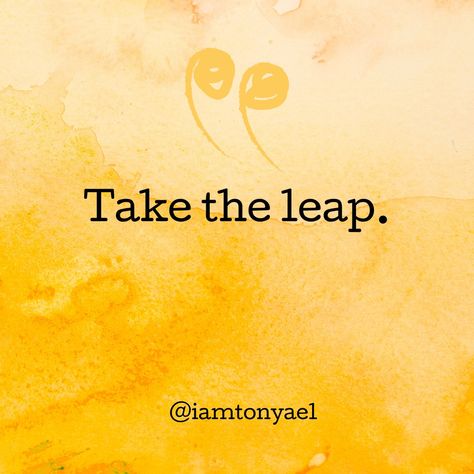 Don’t let fear hold you back. Take the leap and trust that you’ll land on your feet. #iamtonyael #taketheleap #empower360 #nofear Take The Leap Quotes, Leap Quotes, Powerful Quotes, Hold You, Fall 2024, Vision Board, Hold On, Let It Be, Quotes