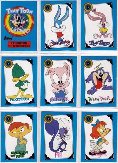 Tiny Toon Adventures, Tiny Toons, Cobra Art, Looney Tunes Show, Postage Stamp Design, Sticker Design Inspiration, Looney Tunes Cartoons, Scrooge Mcduck, Classic Cartoon Characters