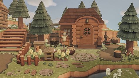 20 Cabin Design Ideas For Animal Crossing: New Horizons – FandomSpot Cabin Design Ideas, Cottagecore Animal Crossing, Acnh Cottagecore, Landscape Design Drawings, Animal Crossing 3ds, Animals Crossing, Ac New Leaf, Animal Crossing Guide, Animal Crossing Wild World