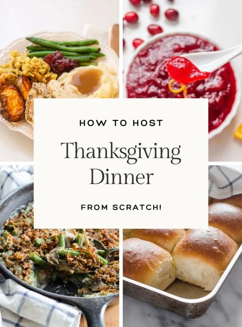 How to Host a From Scratch Thanksgiving Dinner (Free Timeline!) Food From Scratch, Food Thanksgiving, Hosting Thanksgiving Dinner, Scratch Recipes, Hosting Thanksgiving, Thanksgiving Sides, Thanksgiving Dinner, Real Food, Thanksgiving Recipes