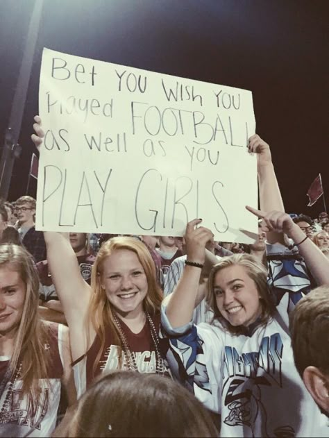 VSCO - PSA: I made these signs and they were the BEST #benggang #ftb #publishdontfavorite! | trinityshane School Spirit Posters, Spirit Posters, Senior Year Fun, Cheer Posters, Student Section, High School Football Games, Cheer Signs, Football Signs, School Goals