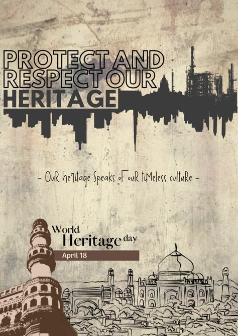 Heritage Poster Design, Cultural Heritage Poster, World Heritage Day Poster, Heritage Day Poster, Tourism Day Poster, Crown Jewels Of England, Heritage Poster, Poster Design Competition, World Heritage Day