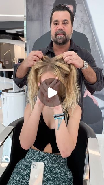 Mounir on Instagram: "Hair-Color correction. #mounir #mounirproducts #risingmounir #mounirinternational" Hair Makeovers Before And After, Mounir Hair Color, Mounir Hair Transformation, Mommy Hair Makeover, Hair Transformation Videos, Color Correction Hair, Spiral Perm, Permed Hair, Dramatic Hair