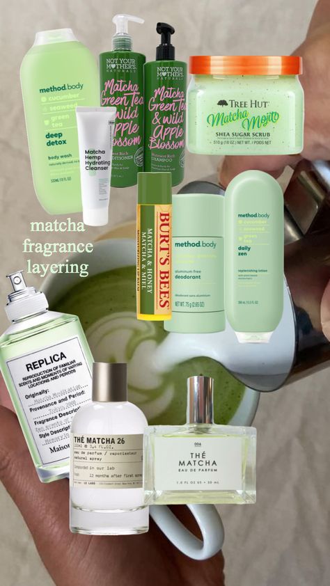 How To Smell Like Green Tea, How To Smell Like Matcha, How To Smell Like Mint, Matcha Perfume, Smell Like Matcha, Perfume Green Aesthetic, Smell Like Cucumber, Mint Perfume For Women, Green Tea Perfume