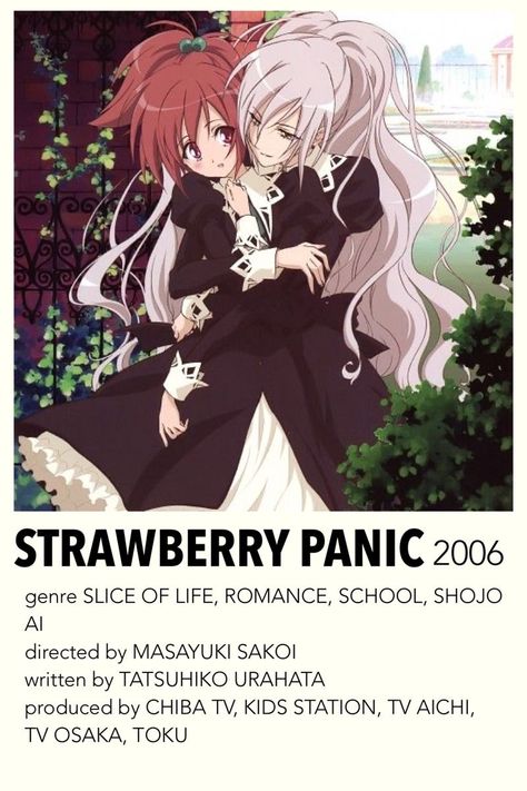 Anime Recommendations Slice Of Life, Shojo Anime To Watch, Recommended Anime Yuri, Gl Anime Recommendation, Anime Recommendations List Yuri, Gl Animes To Watch, Gl Manhwa Recommendations, Strawberry Anime, Strawberry Panic