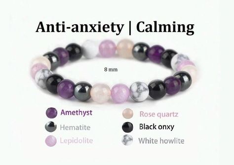 Chakra Bracelet Diy, Crystal Healing Chart, Hematite Jewelry, Healing Gemstone Bracelets, Zodiac Bracelet, Crystals Healing Properties, Chakra Healing Crystals, Beads Bracelet Design, Crystal Healing Stones