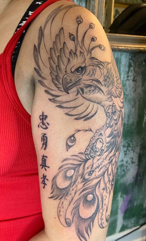 Loyal Brave True, Ink Therapy, Family Tattoo, Phoenix Tattoo, Family Tattoos, Tatting, Brave, Phoenix, Tattoo Ideas