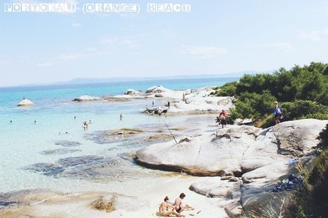 Portokali (Orange) beach in Sithonia: Enjoy on your own Greek Cities, Greek Vacation, Places In Greece, Orange Beach, Happy Lifestyle, Vacation Spots, Lifestyle Blog, Greece, Wonder