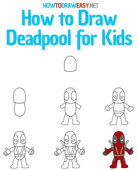 #Deadpool #XMEN #ComicBook #DrawingTutorial #Draw #Sketch #StepbyStep #Drawing #HowtoDraw How To Draw Deadpool Step By Step, How To Draw Deadpool, Deadpool Drawing Easy, Deadpool Drawing, Elementary Drawing, Batman Drawing, Notebook Drawing, Cartoon Drawings Of Animals, Drawing Superheroes