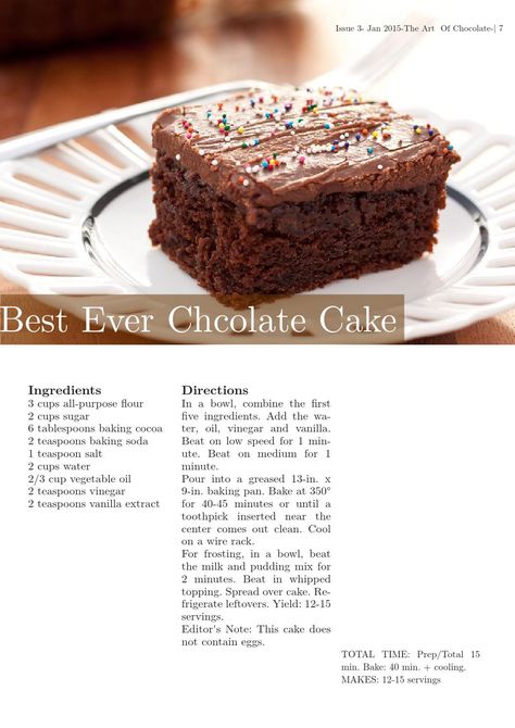 Amazing Chocolate Cake Recipe, Chocolate Cake Recipe Easy, Cake Recipes Easy Homemade, Baking Cocoa, Homemade Cake Recipes, Delicious Cake Recipes, Easy Baking Recipes Desserts, Fun Baking Recipes, Easy Baking Recipes