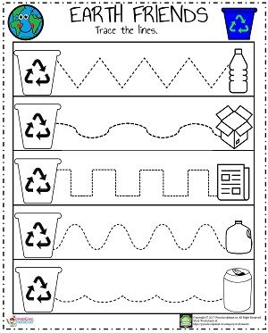 Hello everyone! We prepared a funny recycle worksheet for little ones. Recycling is a key component of modern waste reduction.Recycling aims at environmental sustainability by substituting raw material inputs into and redirecting waste outputs out of the economic system. With this worksheet kids will practice their drawing abilities and also they have an idea of recycling. Have fun! Earth Week Preschool, Recycle Worksheet, Reduce Reuse Recycle Activities, Earth Day Preschool Activities, Recycle Preschool, April Lesson Plans, Recycling Lessons, Earth Day Worksheets, Color Worksheet