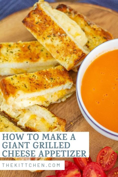 Grilled Cheese Appetizer, Garlic Basil Butter, Comfort Food Appetizers, Basil Butter, Best Party Appetizers, Cheese Appetizer, Colby Jack, Creole Recipes, Cheese Bites