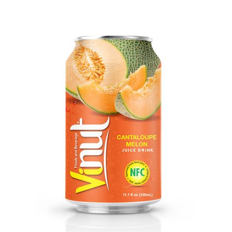 330ml VINUT Brand Canned Cantaloupe juice drink india Check more at https://naturalbeverage.in/products/fruit-juice-drinks/330ml-vinut-brand-canned-cantaloupe-juice-drink-india/ Cantaloupe Drink, Cantaloupe Juice, Melon Juice, Juice Company, Aloe Vera Drink, Viet Food, Juice Packaging, Natural Drinks, Brand Website