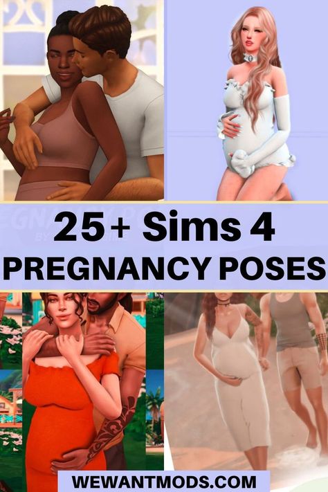 Find the best Sims 4 pregnancy poses & download links in one spot! Our list of must-have pregnancy pose packs has everything to capture that pregnancy glow. Sims 4 Pregnancy Poses, Sims 4 Pregnancy, Pregnancy Poses, Pics With Friends, Sims 4 Couple Poses, Sims 4 Traits, Maternity Pics, Sims 4 Collections, Best Sims