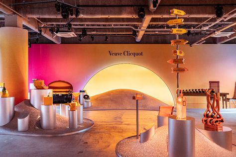 Sunset Lighting, Veuve Cliquot, Marketing Activations, Champagne Region, Outdoor Patio Space, Experiential Marketing, Retail Interior, Yayoi Kusama, Event Inspiration