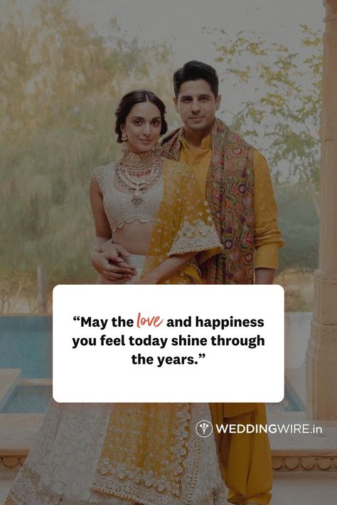 Are you looking for the most heartwarming wedding quotes and poems to wish the newlywed couple on their new beginnings? Look no further. We have the perfect list for you! Newly Wed Couple Quotes, Wish For Newly Wed Couple, Wishes For Wedding Day, Newlyweds Quotes, Message For Newly Wed, Indian Wedding Quotes, Wedding Quotes To The Couple, Flag Pic, Newlywed Quotes