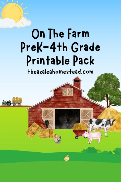 Enjoy 60 pages of farm-themed unit study printables that are perfect for students from pre-k to 4th grade!   #printable #preschool #elementary #homeschool #farm #homestead Prek Units Of Study, Farm Unit Study, Licensed Social Worker, Elementary Homeschool, Study Printables, Tornado Alley, Farm Unit, Unit Study, Project Based Learning