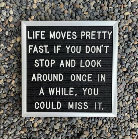 Back to school & kids grow up fast! Ferris buler Back To School Letterboard, School Letter Board, Mood Board Quotes, Letterboard Quotes, Message Board Quotes, Letter Board Ideas, Life Moves Pretty Fast, Word Board, Back To School Kids