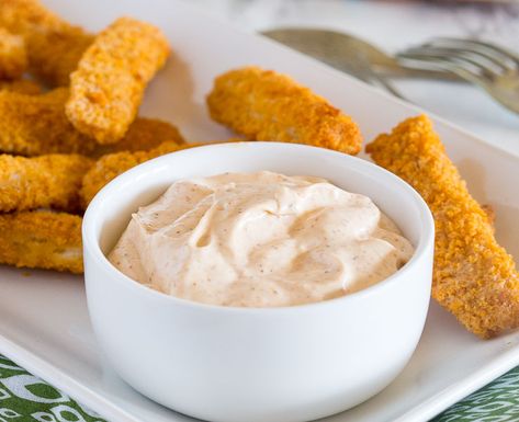 Spicy Cajun Dipping Sauce With Mayonnaise, Sour Cream, Cajun Seasoning, Garlic, Lemon Juice, Hot Sauce Cajun Dipping Sauce Recipe, Cajun Dipping Sauce, Fondue Sauces, Canes Sauce, Cajun Sauce, Keto Sauces, Dipping Sauces Recipes, Fried Salmon, Kidney Friendly