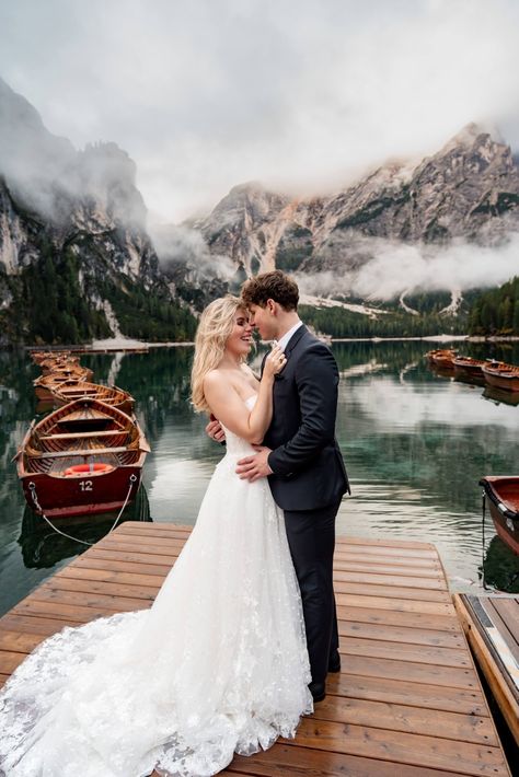 Elopement in Italian Alpine intimate wedding for boho bride. #dolomites #amalficoast #cambridgewedding #londonwedding #londonbride #ukweddingphotographer #londonweddingphotographer #londonelopment #santoriniweddingphotographer #ukwedding #essexwedding #lakecomowedding #essexphotographer #essexweddingphotographer #cambridgephotographer #chelseawedding #londonphotographer #destinationwedding #italywedding #elopement #ช่างภาพ #santoriniwedding #couplegoal #bohobride #bohowedding #weddinginspo Dolomites Wedding Photography, Dolomite Elopement, Dolomites Elopement, Pre Shoot, Chelsea Wedding, Authentic Love, London Bride, Wedding In Italy, Lake Como Wedding