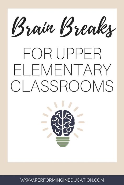 Brain Break Upper Elementary, Games For Upper Elementary, Brain Break Activities Elementary, Brain Breaks For Upper Elementary, Fifth Grade Brain Breaks, Fun Brain Breaks For Kids, Middle School Brain Breaks, Elementary Brain Breaks, Brain Break Games