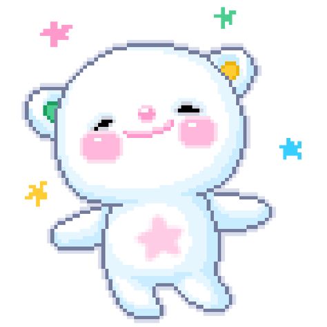 ✨(๑◕◡ᴖ๑)✨ Cross Stitch, Gif, Stars, Pink, Kawaii