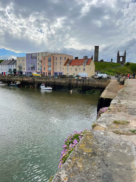 st andrews pier and cathedral in scotland Saint Andrews Scotland, St Andrews Cathedral, St Andrews University, Medieval Church, St Andrews Scotland, Academic Aesthetic, Saint Andrews, Magic Places, St Andrew