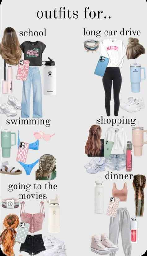 Clothes For School, Cute Easy Outfits For School, Cute Middle School Outfits, Simple Outfits For School, Preppy Inspiration, Mode Tips, Preppy Summer Outfits, Casual Preppy Outfits, Cute Lazy Day Outfits