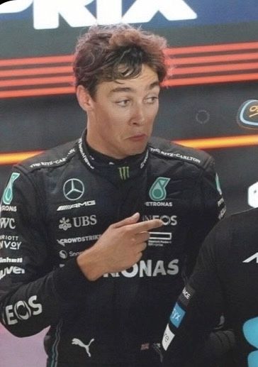 F1 Drivers Judging, George Russell Quotes, Funny George Russell, F1 Memeable Face, Formula 1 Funny Pictures, George Russell Meme Funny, Formula 1 Meme Funny, George Russell Funny, Max And Charles