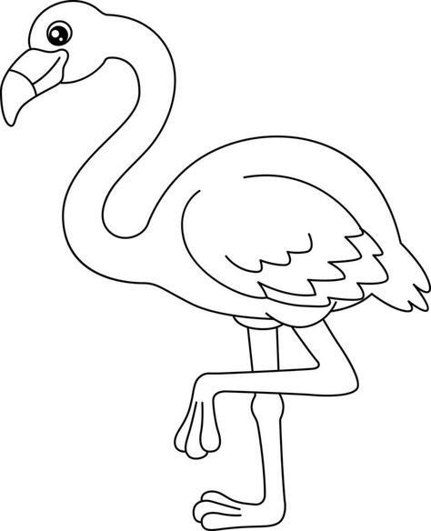 Flamingo Coloring Page Isolated for Kids Flamingo Coloring Page, Bed Cover Design, Christmas Advent Calendar Diy, Diy Advent Calendar, Pink Bird, Kids Ride On, Pink Art, Animal Coloring Pages, Free Coloring Pages