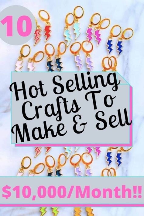 Hot selling crafts to make and sell Craft Show Ideas To Sell, Craft Fair Ideas To Sell, Things To Sell On Etsy, Projects To Make And Sell, Profitable Crafts, Diy Projects To Make And Sell, Diy Gifts To Sell, Crafts Upcycling, Trending Crafts