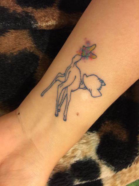 Evan Tattoo, Boondocks Tattoo, Bambi Tattoo, Monarch Tattoo, Deer Tattoo Designs, Mama Tattoo, Disney Sleeve, Deer Tattoo, Disney Tattoo